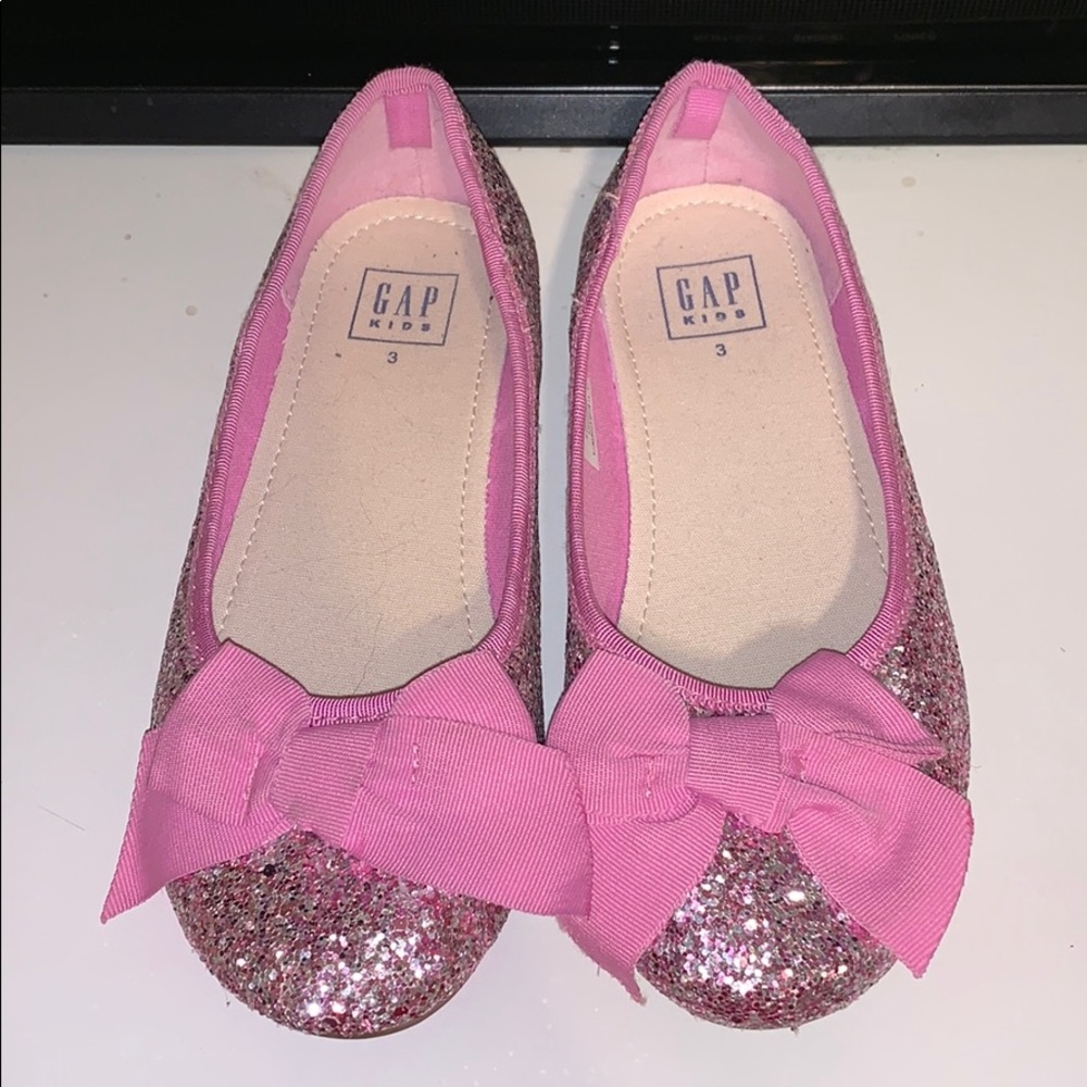 GAP GLITTER BOW BALLET FLAT